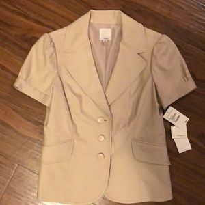 Halogen short sleeve khaki jacket